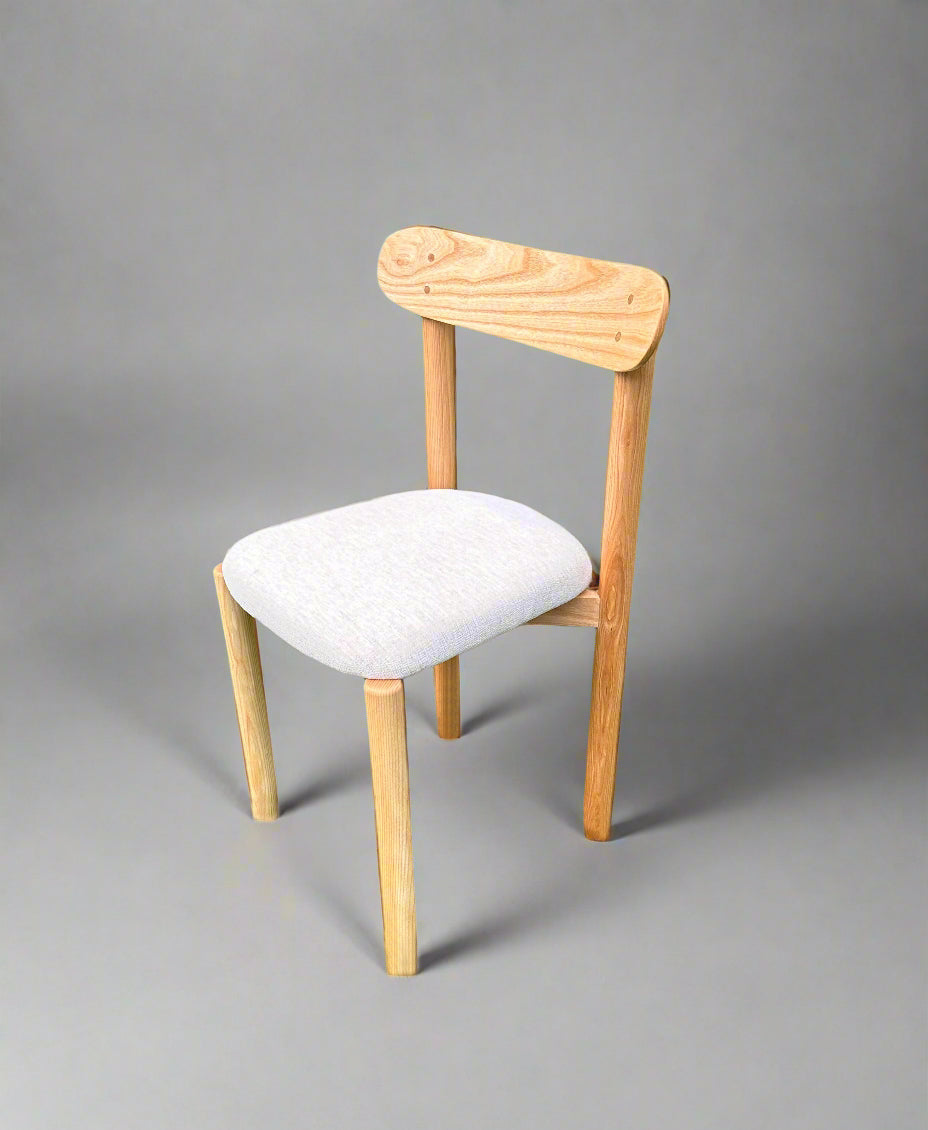 Handcrafted Dining Chair - Mid-Century Modern Wooden Furniture - Solid Ash Wood Kitchen Chair