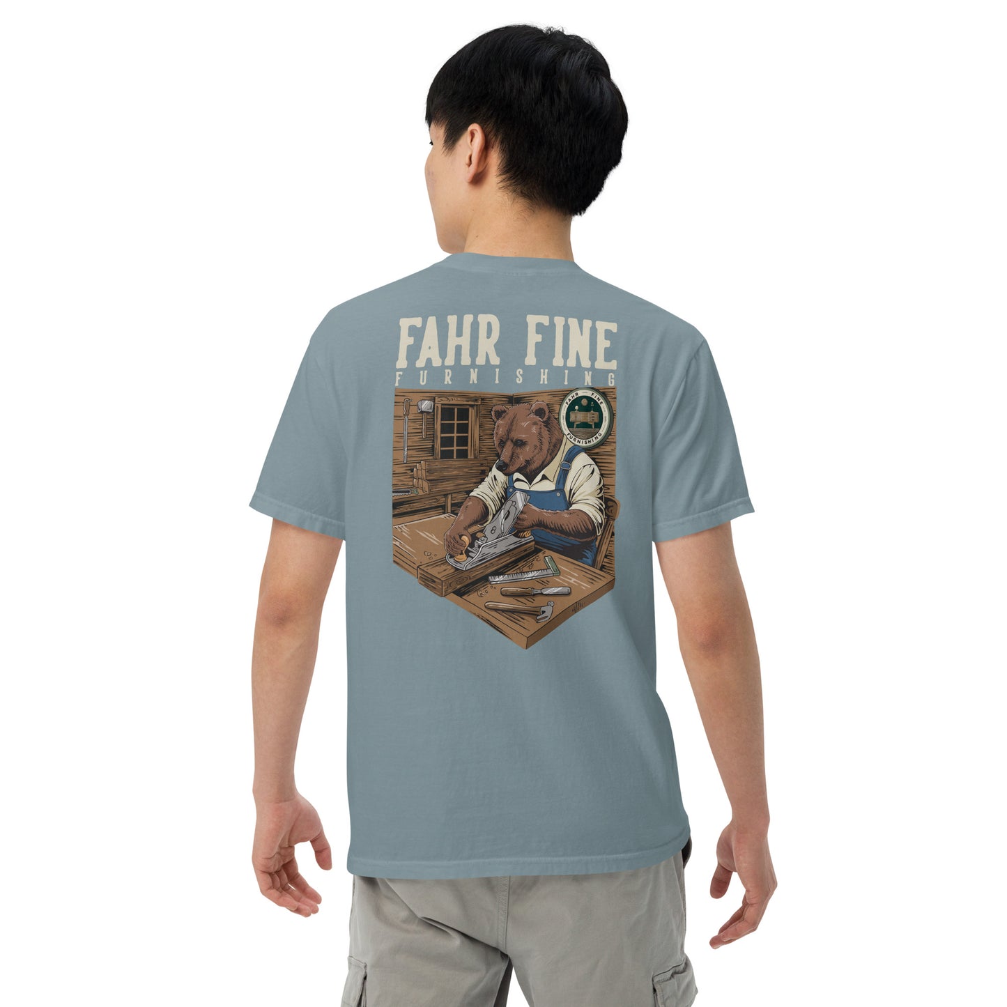Heavyweight Fahr Fine Furnishing "Bear" Tee