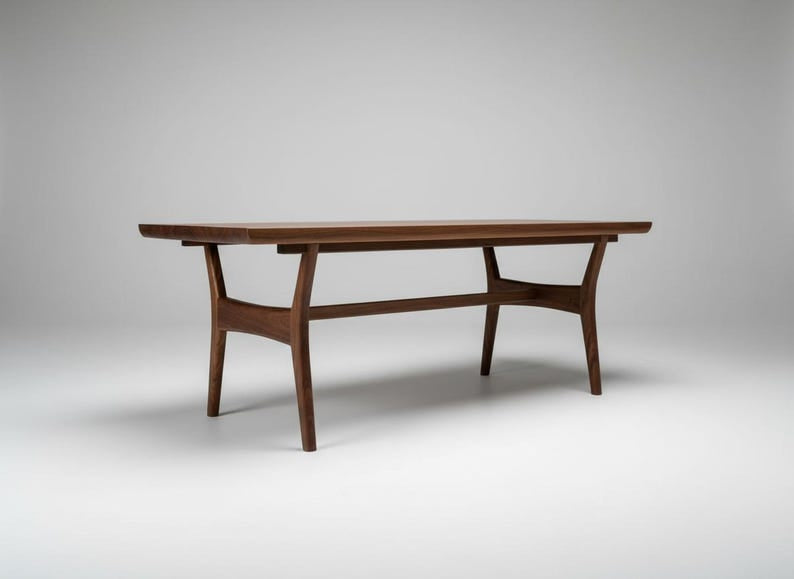 Wooden table on a gray background