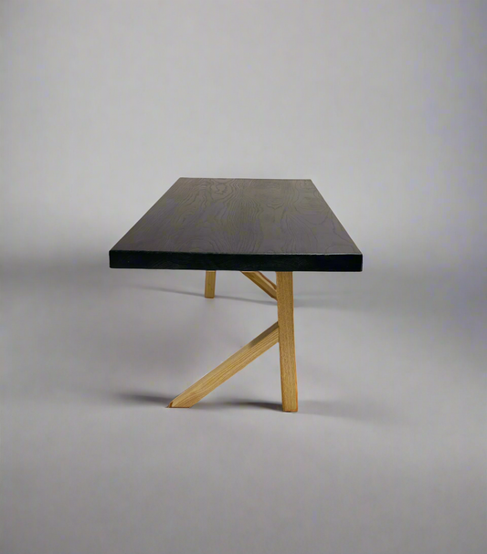 Modern Coffee Table, Contemporary 2-leg Design