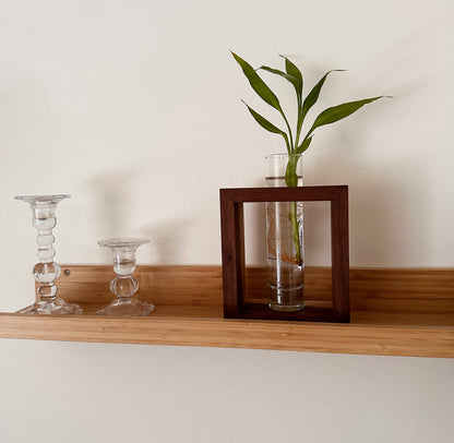 Handcrafted Solid Wood Bud Vase Propagation Station