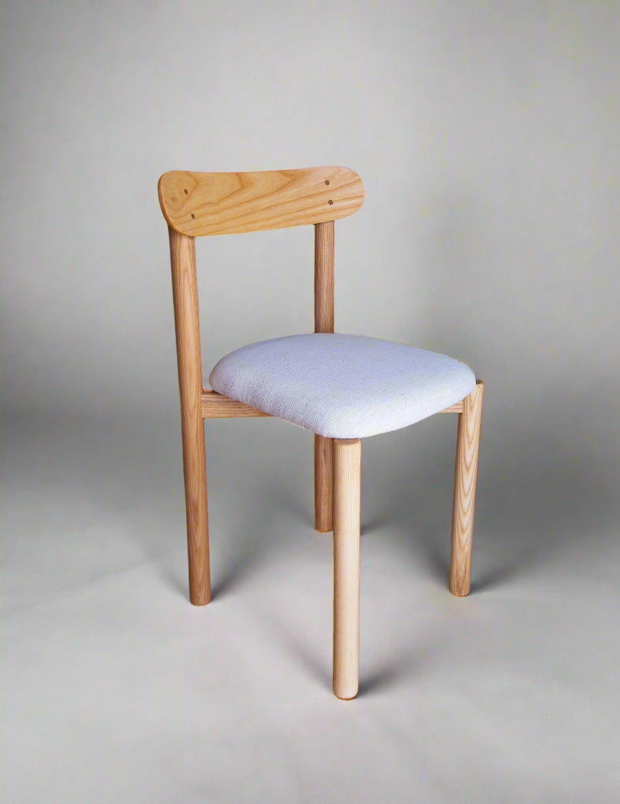 Handcrafted Dining Chair - Mid-Century Modern Wooden Furniture - Solid Ash Wood Kitchen Chair