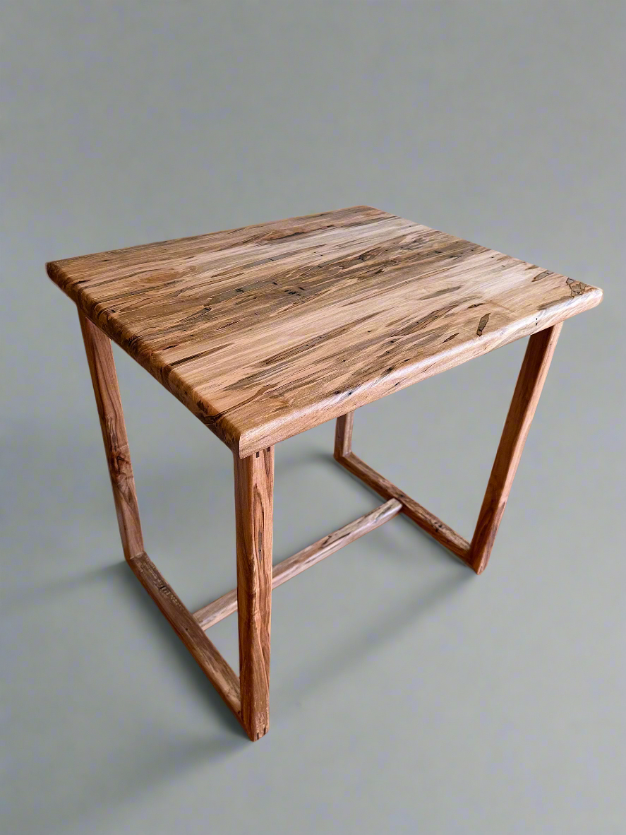 Solid Wood Minimalist End Table - Modern Scandinavian Wood Furniture