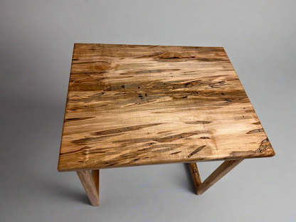 Solid Wood Minimalist End Table - Modern Scandinavian Wood Furniture