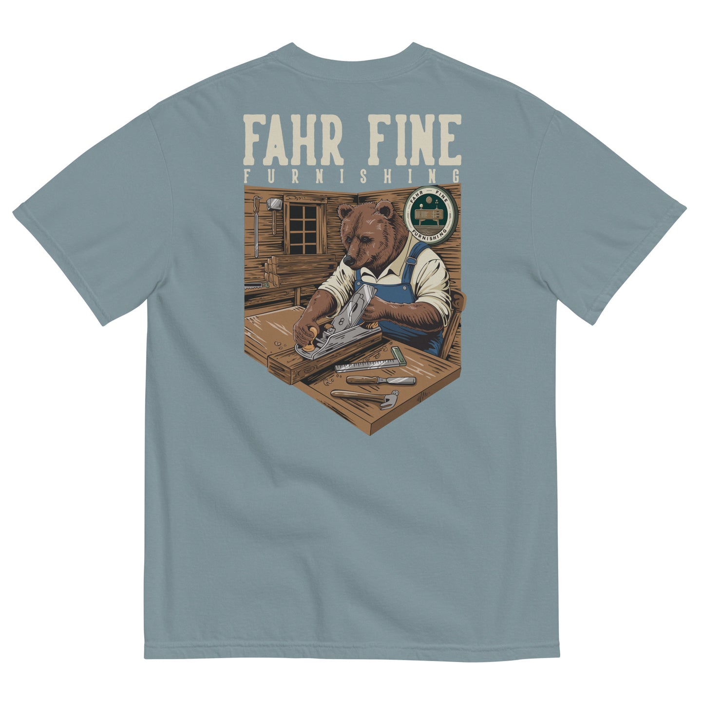 Heavyweight Fahr Fine Furnishing "Bear" Tee