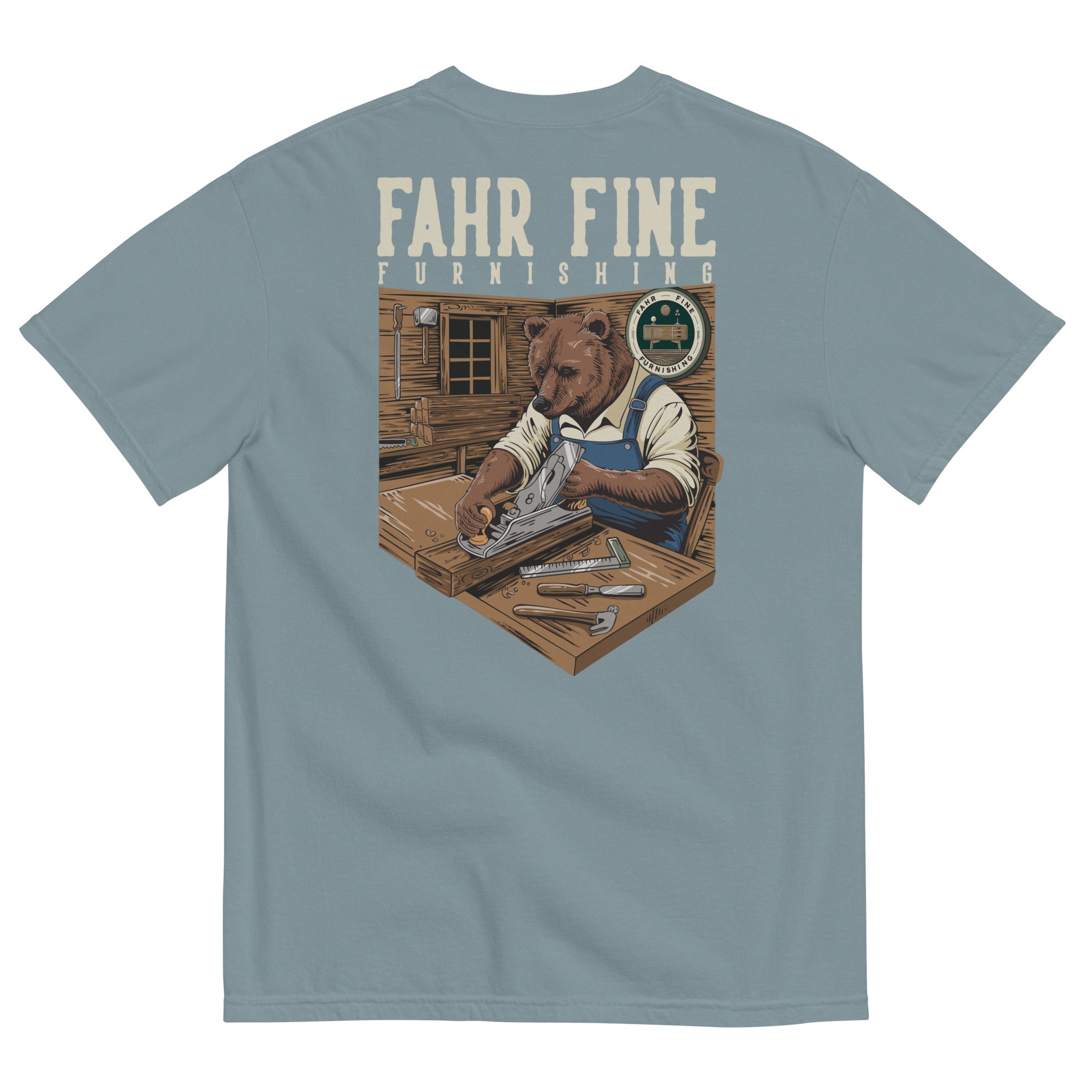 Heavyweight Fahr Fine Furnishing "Bear" Tee