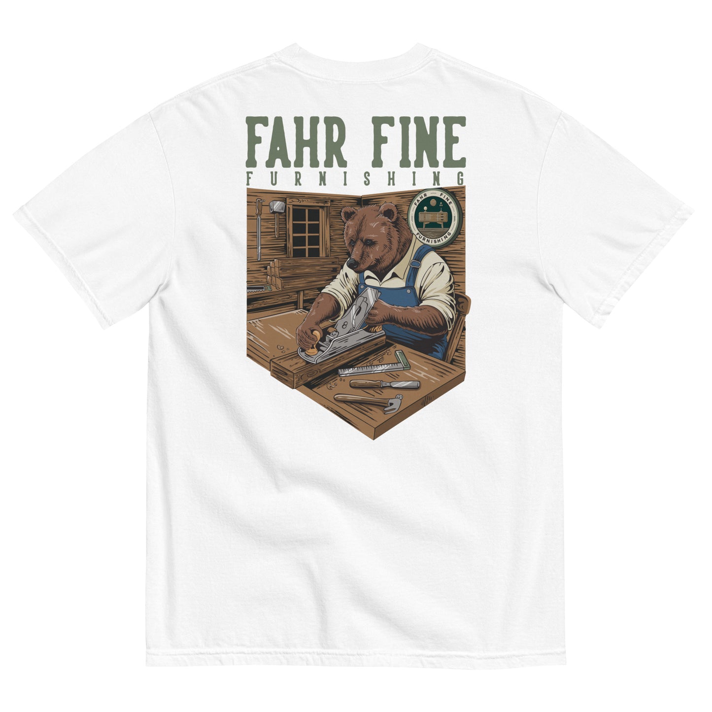 Heavyweight Fahr Fine Furnishing "Bear" Tee